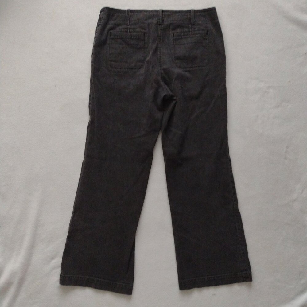 Talbots Signature Black Denim Pants 14 Stretch Cotton Bootcut Jeans - Picture 9 of 12